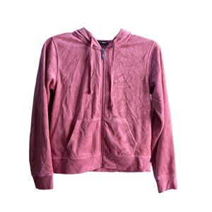 Women Fashion Nova Velour Mauve Jogging Set- Size M